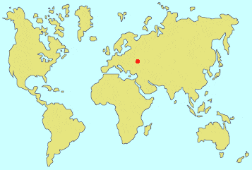 Donetsk, Ukraine (Point rouge sur la carte) Donetsk, Ukraine